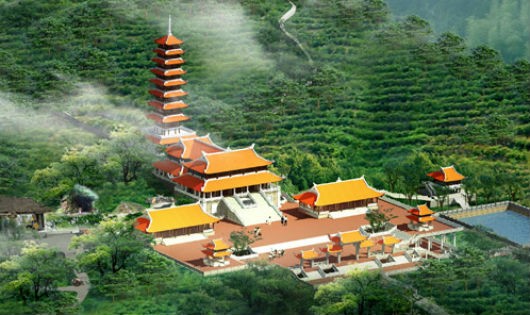 Kiến trúc chùa Đại Tuệ trên đỉnh núi Đại Huệ