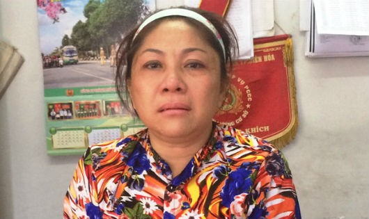 Nguyễn Thị Diệu khi bị bắt giữ ngày 2/3 vừa qua