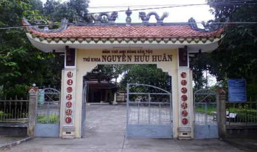 Đền thờ Nguyễn Hữu Huân tại xã Hòa Tịnh, huyện Chợ Gạo, tỉnh Tiền Giang. Ảnh-Đỗ Minh Tiến
