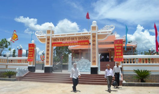 Đền thờ Anh hùng dân tộc Võ Duy Dương tại Bình Định.