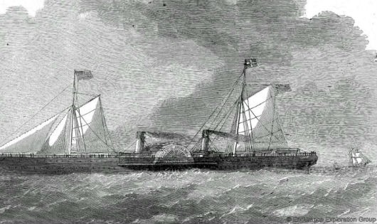 Con tàu SS Connaught bị chìm hàng trăm năm dưới đáy Đại Tây Dương.