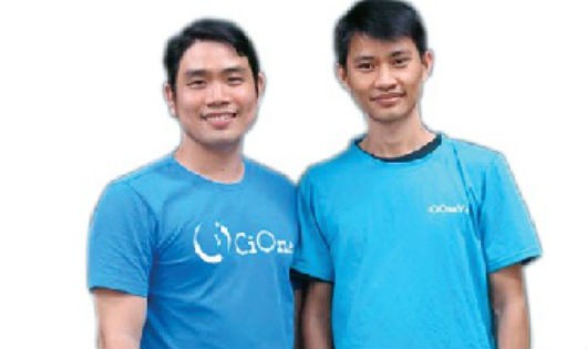 Phó Hải Đăng (bìa trái) và Cù Trọng Sang, đồng sáng lập CiOne. 