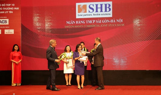 SHB 2 Năm liên tiếp được bình chọn top 10 ngân hàng uy tín nhất Việt Nam