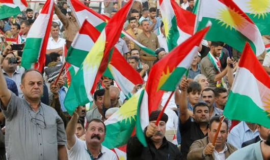 Những người ủng hộ cuộc trưng cầu ý dân của người Kurd ở Iraq