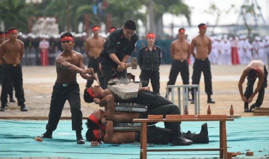 'Nín thở' ngắm lực lượng bảo vệ an ninh APEC 'trổ tài' trước Thủ tướng