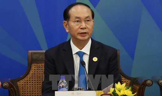 Chủ tịch nước Trần Đại Quang phát biểu tại phiên đối thoại