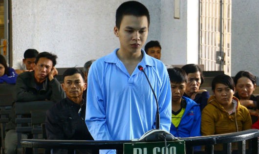 Bị cáo Nguyễn Minh Cường tại phiên tòa xử