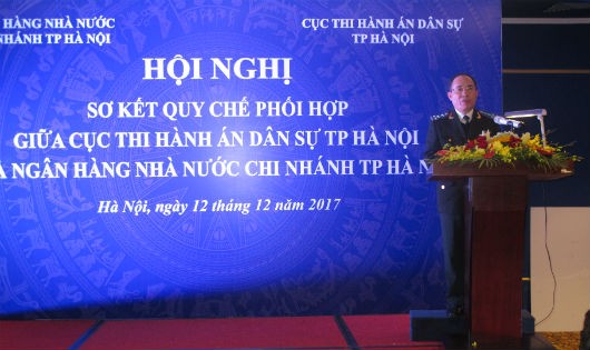 Cục trưởng Lê Quang Tiến phát biểu tại hội nghị