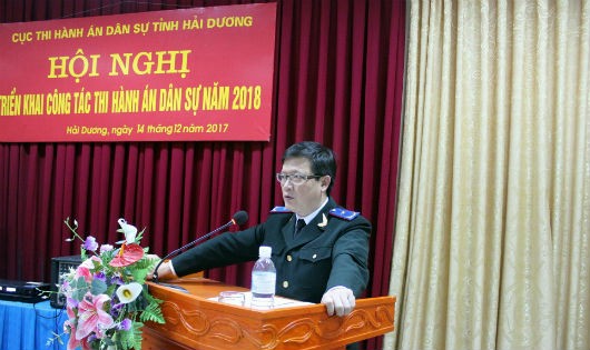 Quyền Tổng cục trưởng Tổng cục THADS Mai Lương Khôi phát biểu chỉ đạo tại Hội nghị