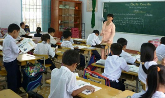 Một lớp học ở Trường Tiểu học Cam Hiệp Nam