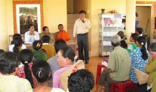 Một buổi tuyên truyền pháp luật cho người dân ở thị trấn Hộ Phòng, huyện Giá Rai, Bạc Liêu