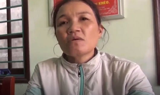 Trần Thị Vy trình báo sự việc với cơ quan công an