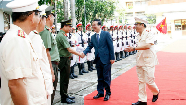 Chủ tịch nước Võ Văn Thưởng làm việc với Công an tỉnh An Giang