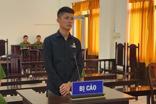 Bị cáo Trương Hoàng Thi tại phiên tòa.