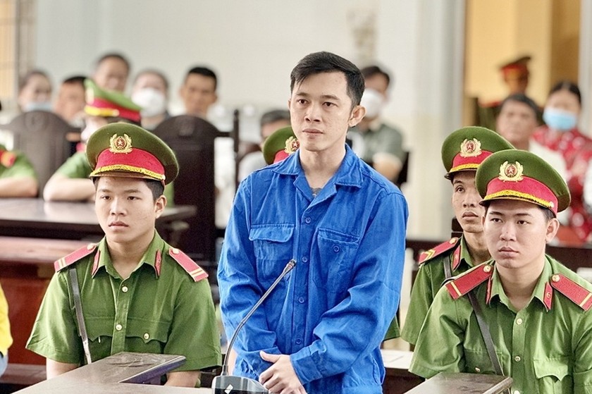 Bị cáo Nguyễn Văn Nghĩa tại phiên tòa.