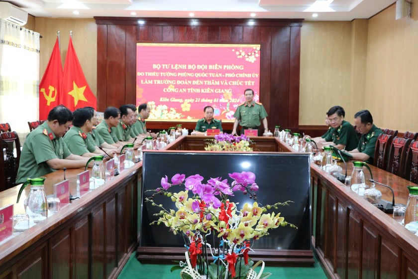 Đại tá Lê Văn Quý – Phó Giám đốc Công an tỉnh Kiên Giang phát biểu. Đại tá Lê Văn Quý – Phó Giám đốc Công an tỉnh Kiên Giang phát biểu.