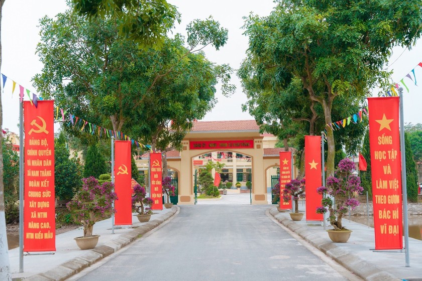 Xã Nam Thắng được xét công nhận NTM kiểu mẫu về lĩnh vực Giáo dục ở Nam Định