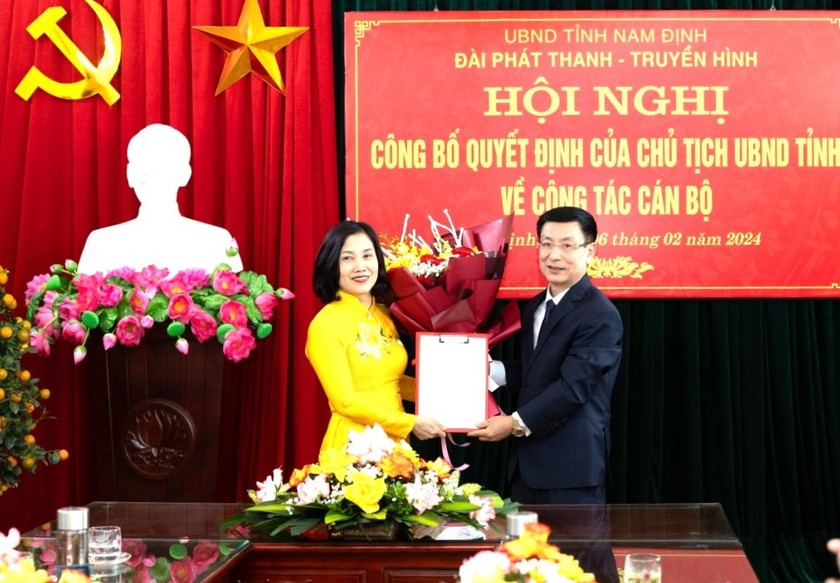 Bà Hoàng Thị Hoài Phương làm Giám đốc Đài Phát thanh và Truyền hình tỉnh Nam Định